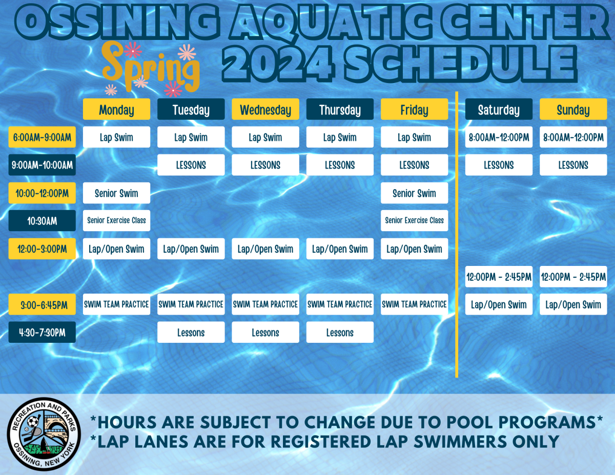 Spring 2024 Pool Schedule