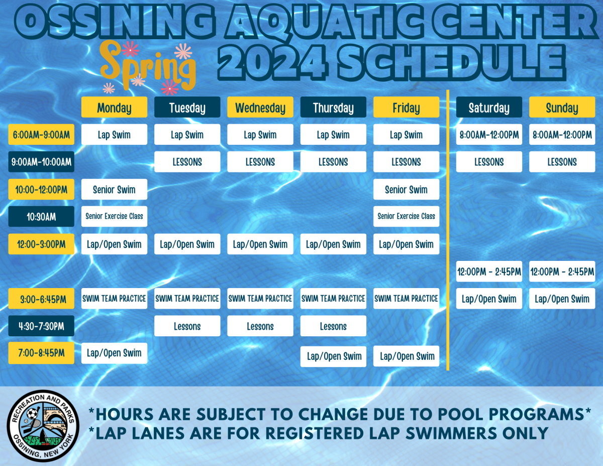 Updated Pool Schedule