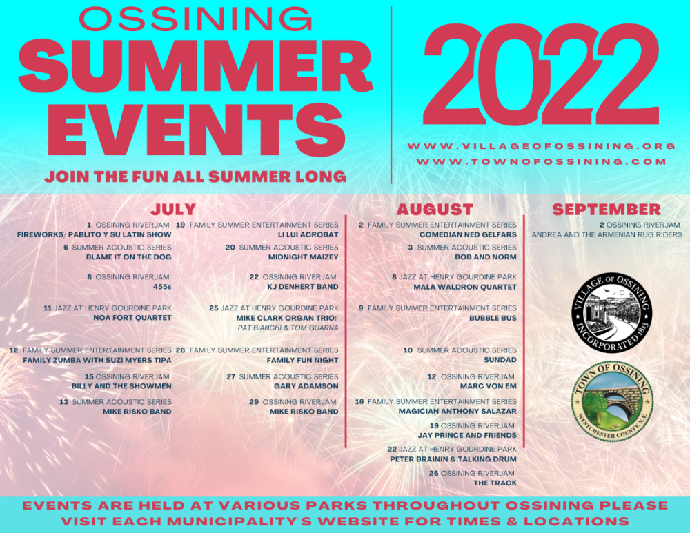 summer 2022 schedule of events