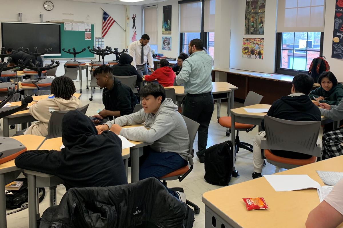 Ossining High School MBK Students Application Day
